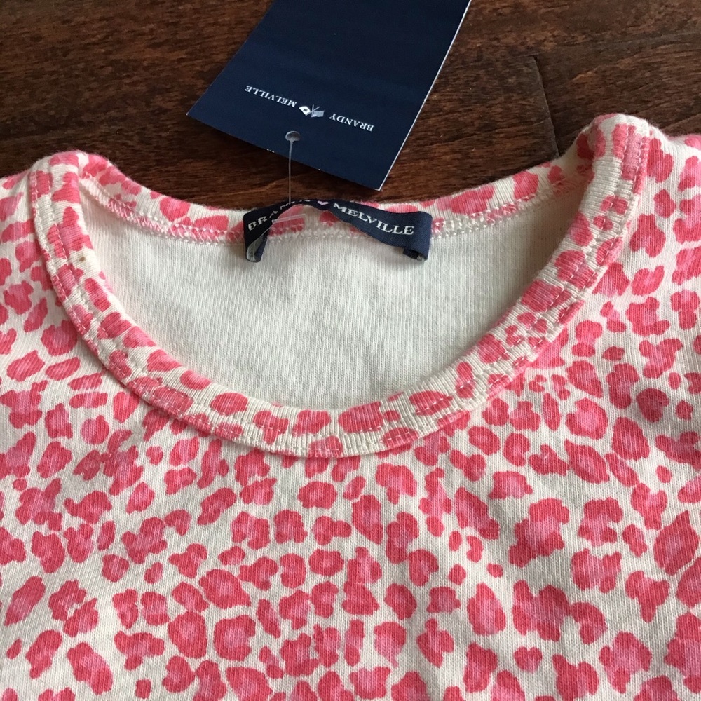 brandy melville pink cheetah ashlyn top - Picture 2 of 4